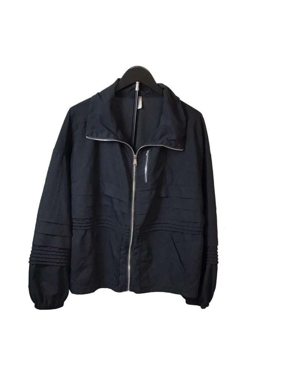 Free People Movement Check it Out Black Ruffle Jacket Women's M